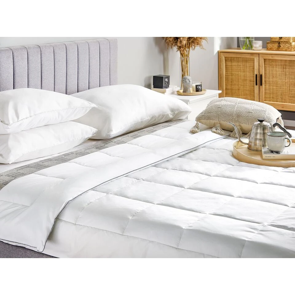 Beliani Dekbed KAMET - Wit Japara Katoen - Afbeelding 2