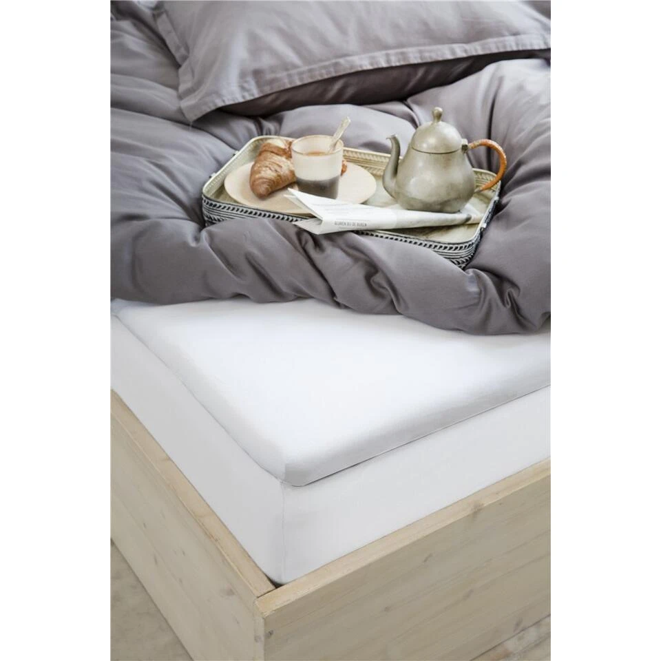 Walra - Molton Cotton Cover - 90x220 Cm - Wit - Afbeelding 4