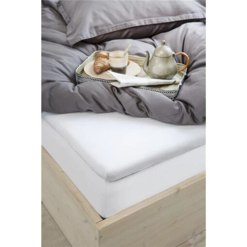 Walra - Molton Cotton Cover - 80x200 Cm - Wit - Afbeelding 4