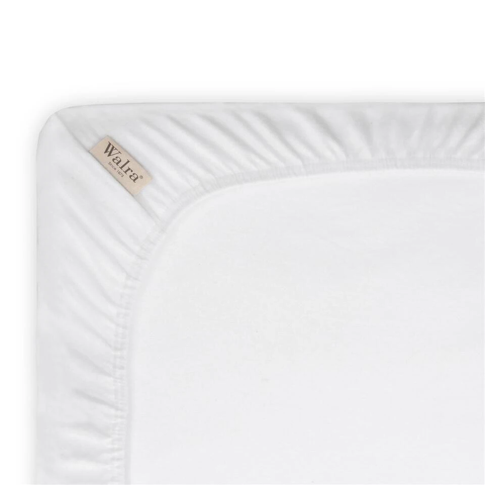 Walra - Molton Cotton Cover Topper - 180x220 Cm - Wit - Afbeelding 2