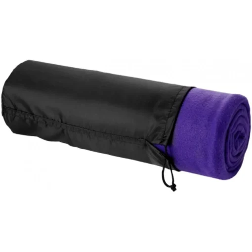 Merkloos Fleece Plaid - Paars - 120 X 150 Cm - Afbeelding 2