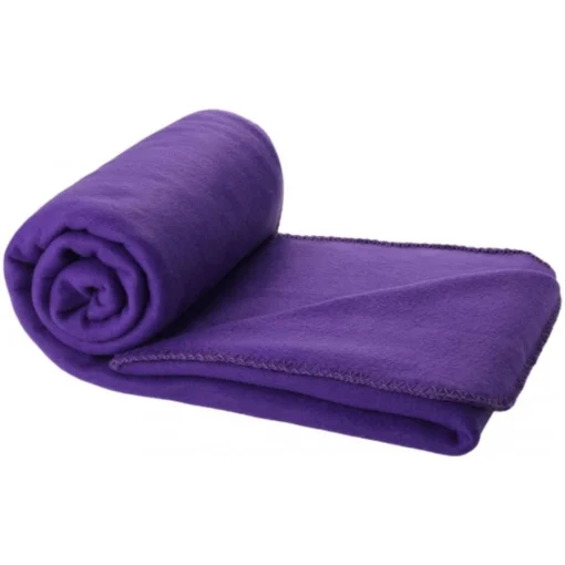 Merkloos Fleece Plaid - Paars - 120 X 150 Cm