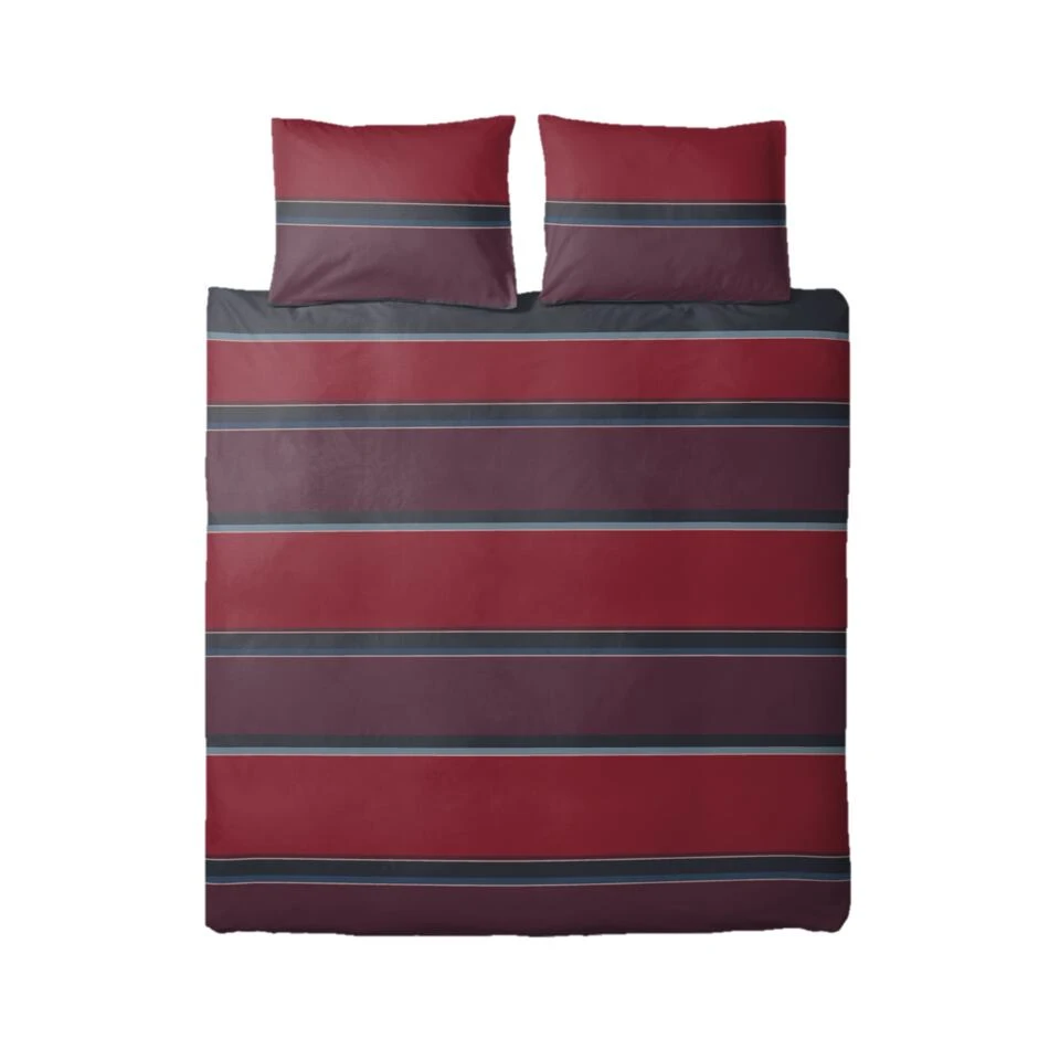 Ten Cate Katoenen Lits Jumeaux Dekbedovertrek - 240x200/220 - Thor Rood