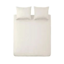 Ten Cate 100% Katoensatijnen Tweepersoons Dekbedovertrek - 200x200/220 - Naturel
