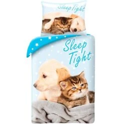 Animal Pictures Dekbedovertrek Sleep Tight - Eenpersoons - 140 X 200 Cm - Katoen