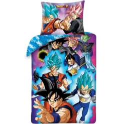 Dragon Ball Z Dekbedovertrek Super Saiyan - Eenpersoons - 140 X 200 Cm - Katoen