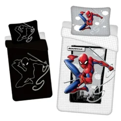 Spider-Man SpiderMan Dekbedovertrek Glow In The Dark - Eenpersoons - 140 X 200 Cm - Katoen