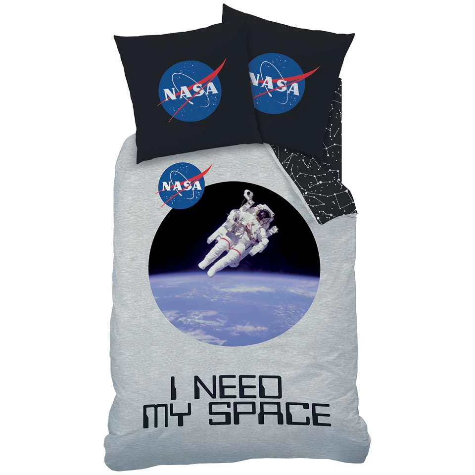 NASA Dekbedovertrek Space Astronaut - Eenpersoons - 140 X 200 Cm - Katoen - Afbeelding 2