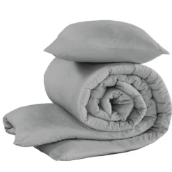 De Witte Lietaer Dekbedovertrek Tarbot - Eenpersoons - 140 X 200/220 Cm - Grijs