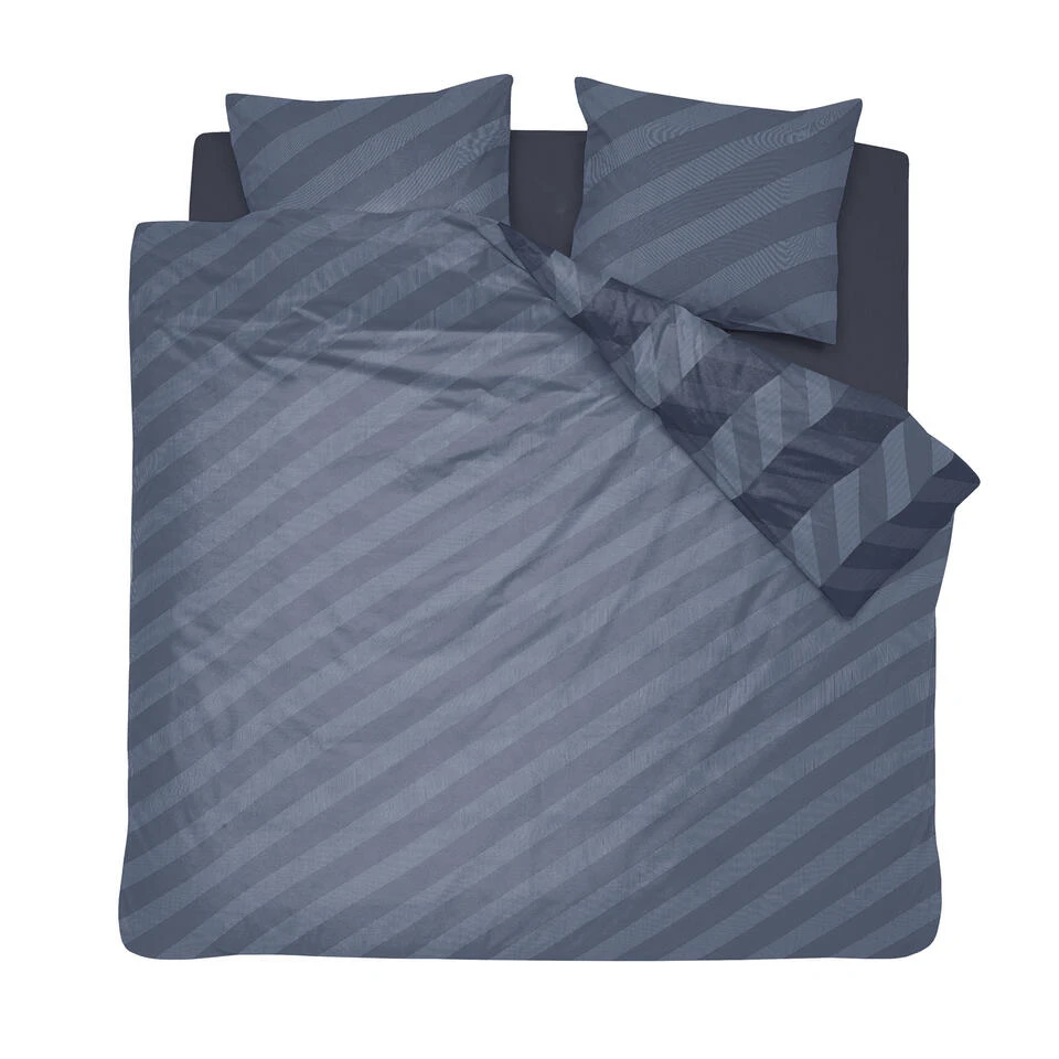 Damai Dekbedovertrek Atomy - Bio Satijn - 240x200/220 Cm - Graphite - Afbeelding 2