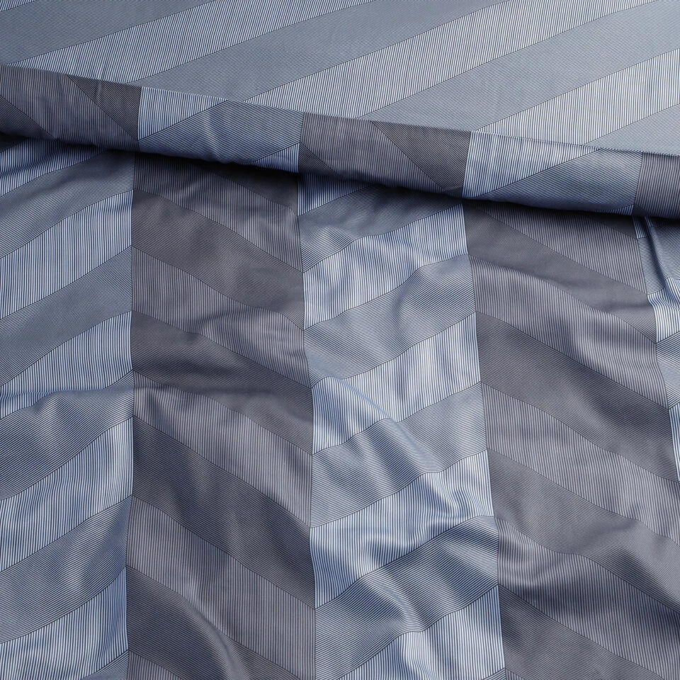 Damai Dekbedovertrek Atomy - Bio Satijn - 240x200/220 Cm - Graphite - Afbeelding 4