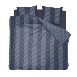 Damai Dekbedovertrek Atomy - Bio Satijn - 240x200/220 Cm - Graphite