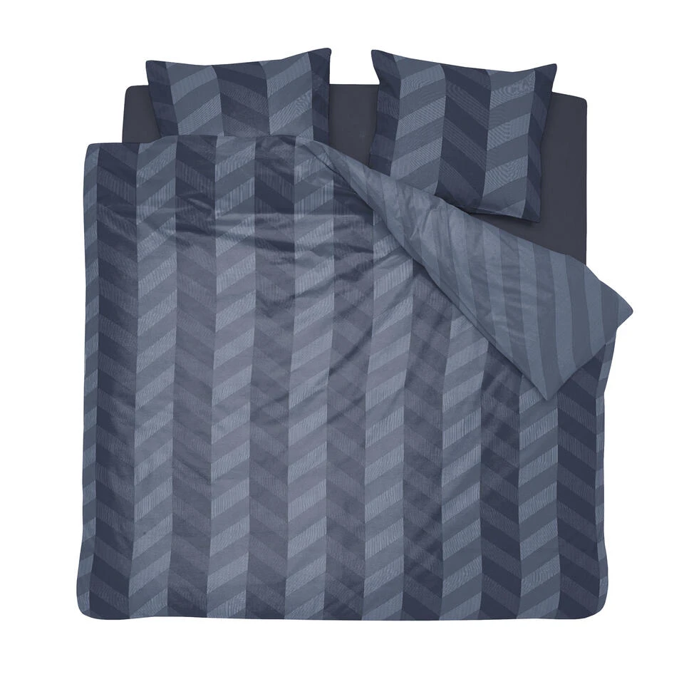 Damai Dekbedovertrek Atomy - Bio Satijn - 240x200/220 Cm - Graphite