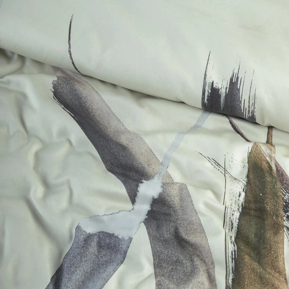 Damai Dekbedovertrek Poise - Katoen - 260x200/220 Cm - Green - Afbeelding 3