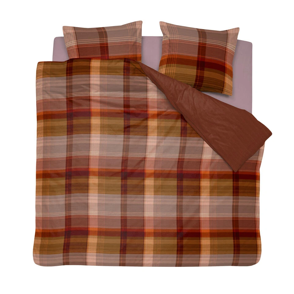 Cinderella Dekbedovertrek Ponte - Katoen - 240x200/220 Cm - Red Clay