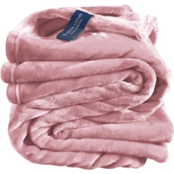 De Witte Lietaer Fleece Deken Cosy Dusty Rose - 150 X 200 Cm - Roze