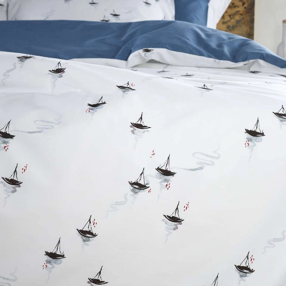 De Witte Lietaer Dekbedovertrek Hiroshi - 260 X 240 Cm - Katoen Perkal - Afbeelding 4