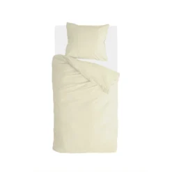 Walra - Dekbedovertrek Vintage Cotton - 140x220 Cm - Geel