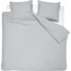 Damai Dekbedovertrek Organic Satijn Light Grey-Lits-jumeaux (260 X 200/220 Cm)