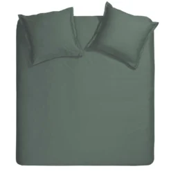 Cinderella Dekbedovertrek Sundays - Satijn - 260x200/220 Cm - Green