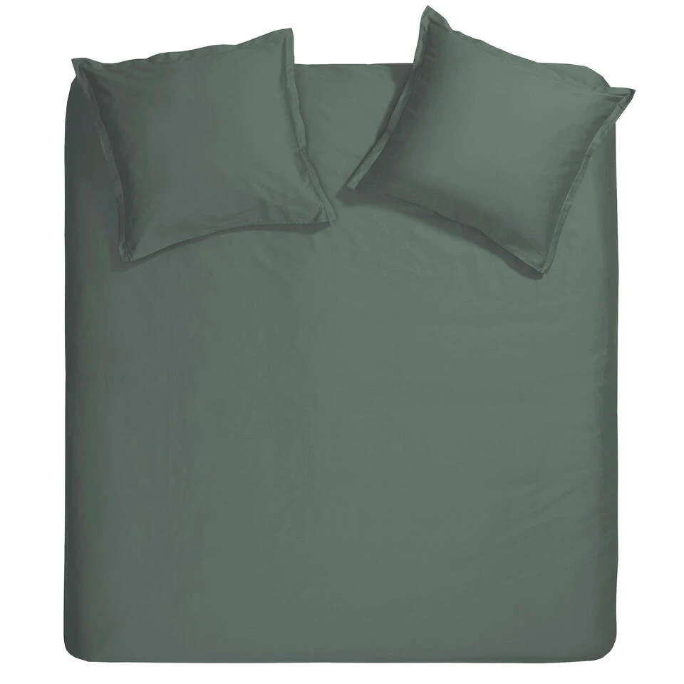 Cinderella Dekbedovertrek Sundays - Satijn - 260x200/220 Cm - Green