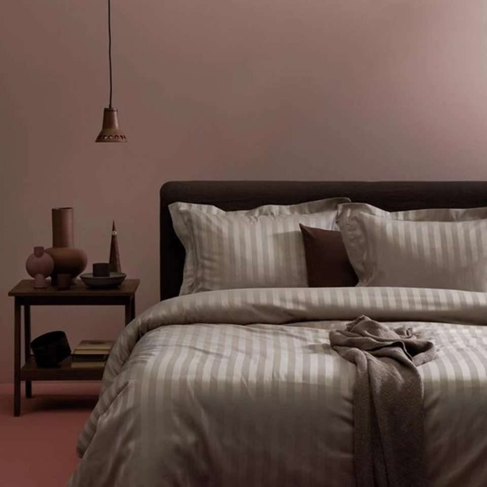 Dekbedovertrek Damai Linea Cement Satijn-260x200/220 - Afbeelding 4