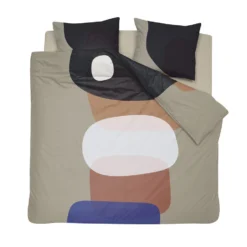 Damai Dekbedovertrek Miro - Katoen - 240x200/220 Cm - Warm Grey