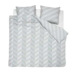 Damai Dekbedovertrek Atomy - Satijn - 260x200/220 Cm - Glacier