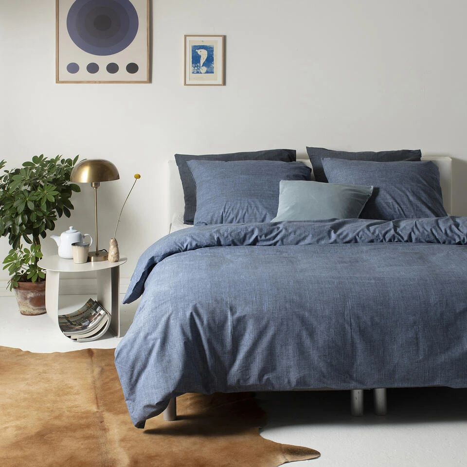 Cinderella Dekbedovertrek Lyn - Katoen - 260x200/220 Cm - Grisaille Blue - Afbeelding 2