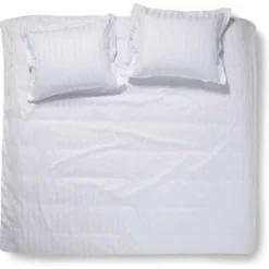 Dekbedovertrek Damai Linea White Satijn-260x200/220