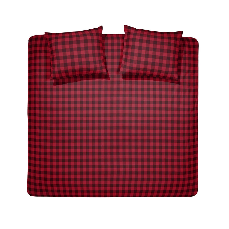 Damai Dekbedovertrek Flanel - 260 X 200/220cm - Rood