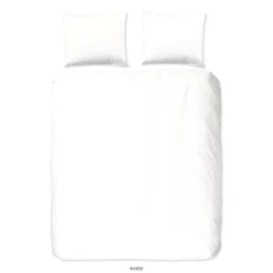Good Morning Dekbedovertrek "uni White" - Wit - (240x220 Cm)