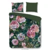 Good Morning Dekbedovertrek "Fleur" - Groen - (140x220 Cm)