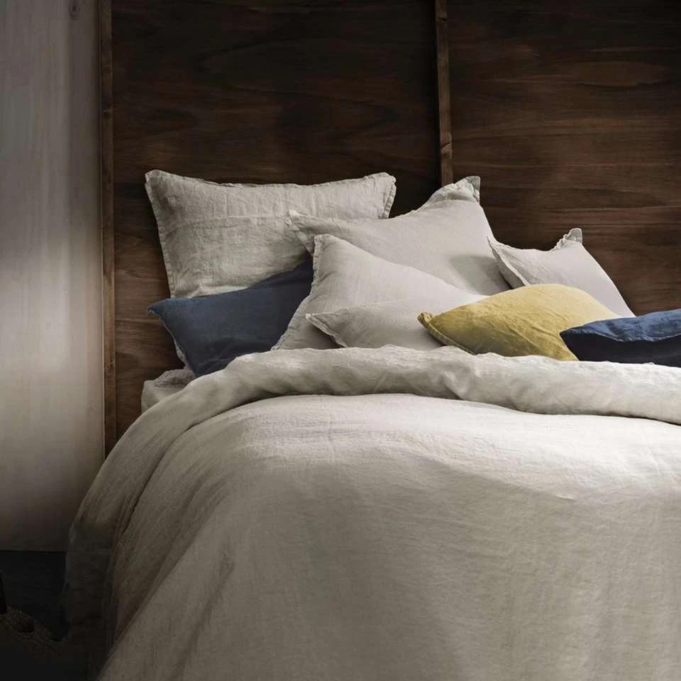 Matt & Rose Set Kussenslopen Naturel - 65 X 65 Cm - 100% Linnen - Afbeelding 3