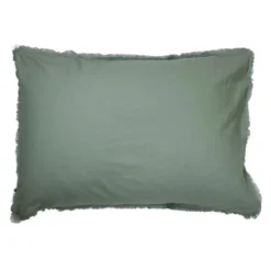 Matt & Rose Set Kussenslopen Groen - 50 X 70 Cm - Gewassen Katoen