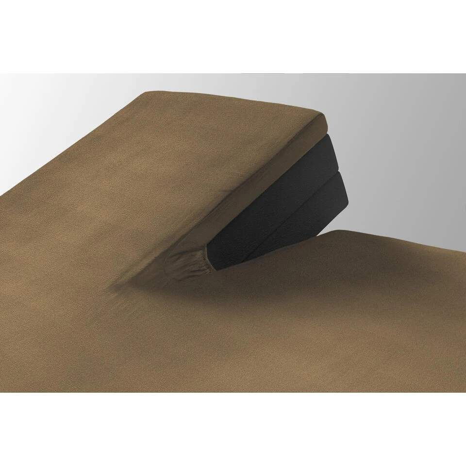 SleepMed Taupe Hoeslaken Voor Splitmatras, 140 X 200 Cm - Afbeelding 2
