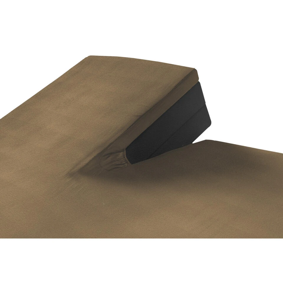 SleepMed Taupe Hoeslaken Voor Splitmatras, 140 X 200 Cm