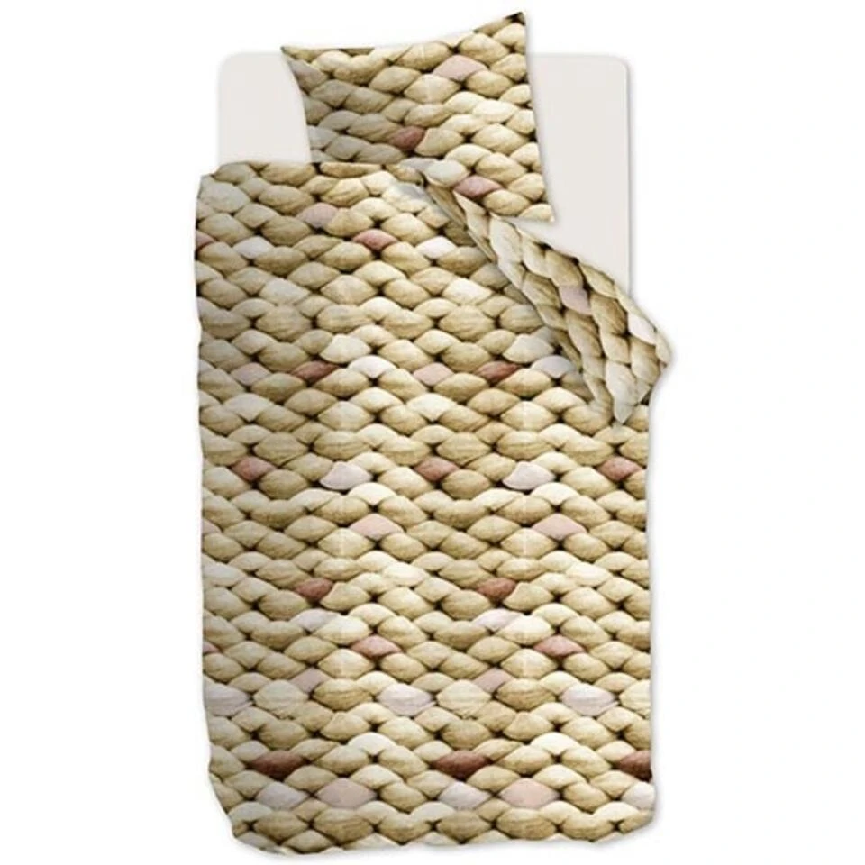 Ariadne At Home Dekbedovertrek Big Oker-2-persoons (200 X 200/220 Cm) - Afbeelding 2