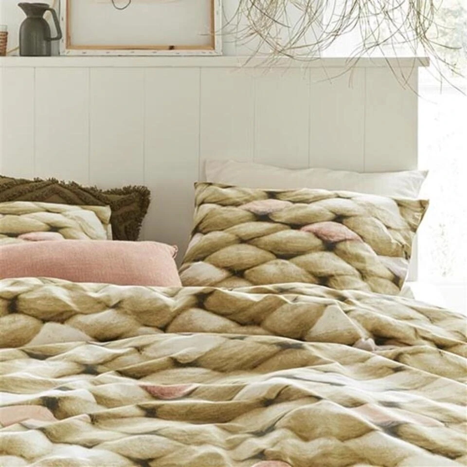 Ariadne At Home Dekbedovertrek Big Oker-2-persoons (200 X 200/220 Cm) - Afbeelding 3