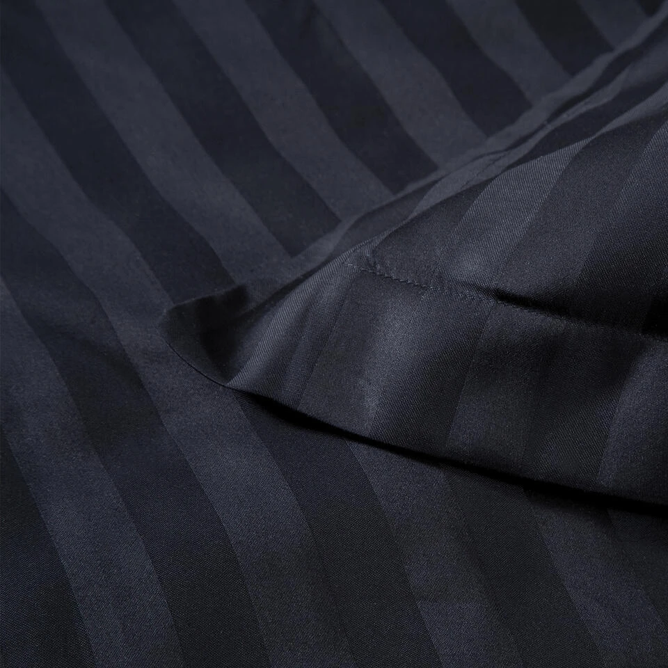 Damai Dekbedovertrek Katoen-satijn - 240 X 240/220cm - Zwart - Afbeelding 3