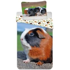 Animal Pictures Dekbedovertrek, Cavia - Eenpersoons - 140 X 200 Cm - Katoen