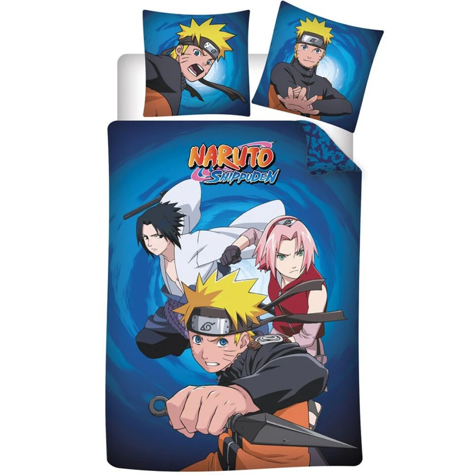 Naruto Dekbedovertrek Kyuubi - Eenpersoons - 140 X 200 Cm - Katoen