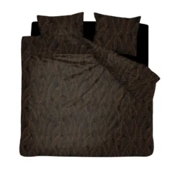 Damai Bellezza - Dekbedovertrek - Satijn - 260x200/220 Cm - Off Black