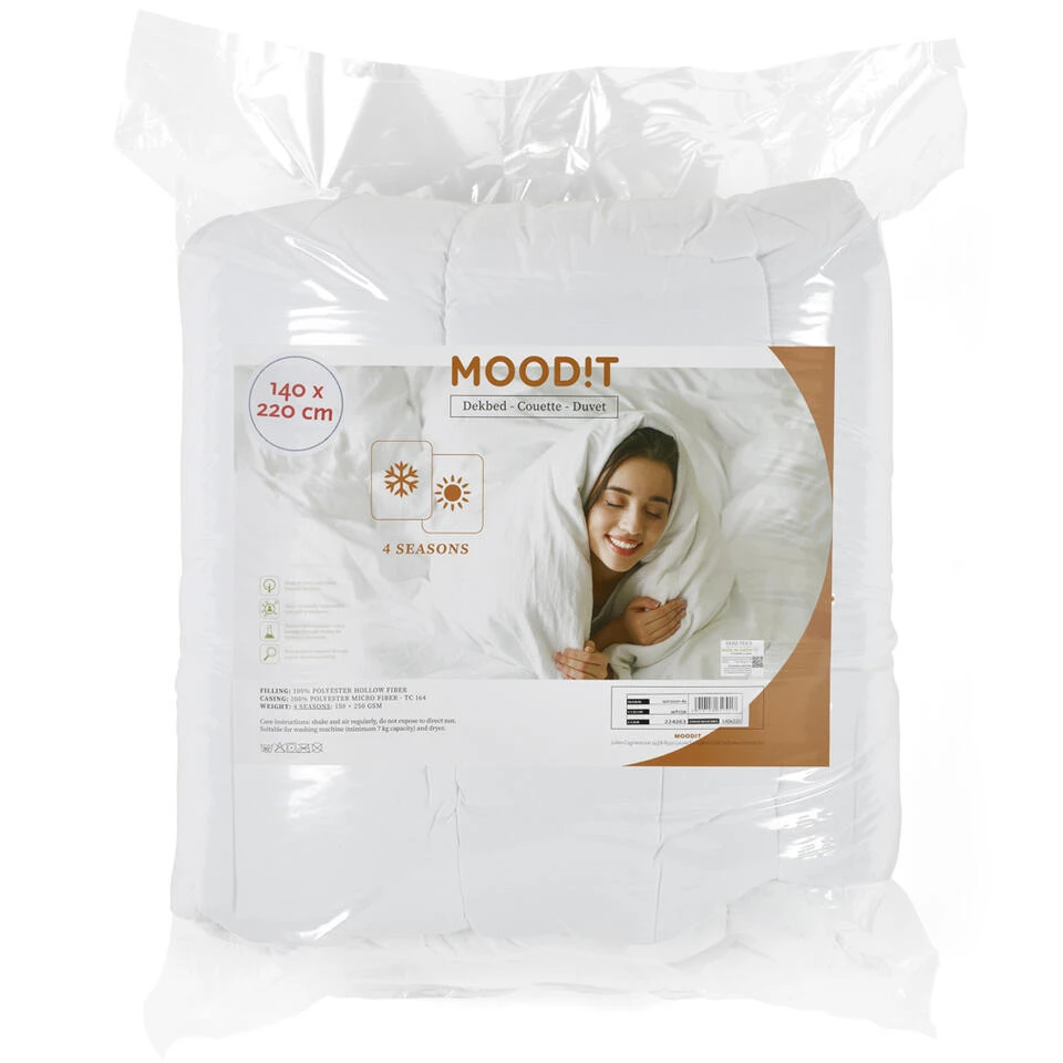 Moodit 4-Seizoenen Dekbed Winston - 140 X 220 Cm - Polyestervulling - Afbeelding 2