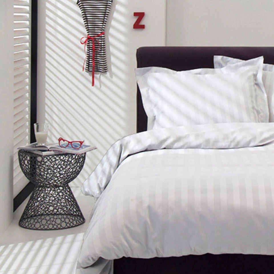 Dekbedovertrek Damai Linea White Satijn-240x200/220 - Afbeelding 4