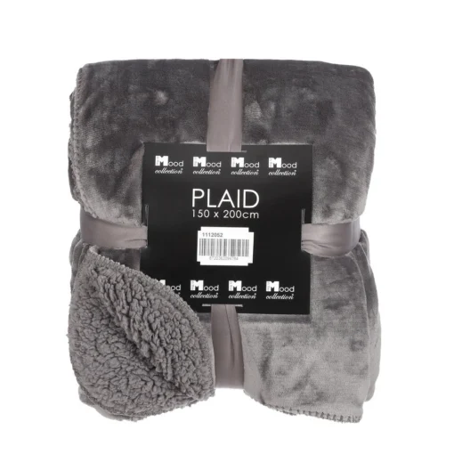 In The Mood Mardy Fleece Plaid - L200 X B150 Cm - Antraciet