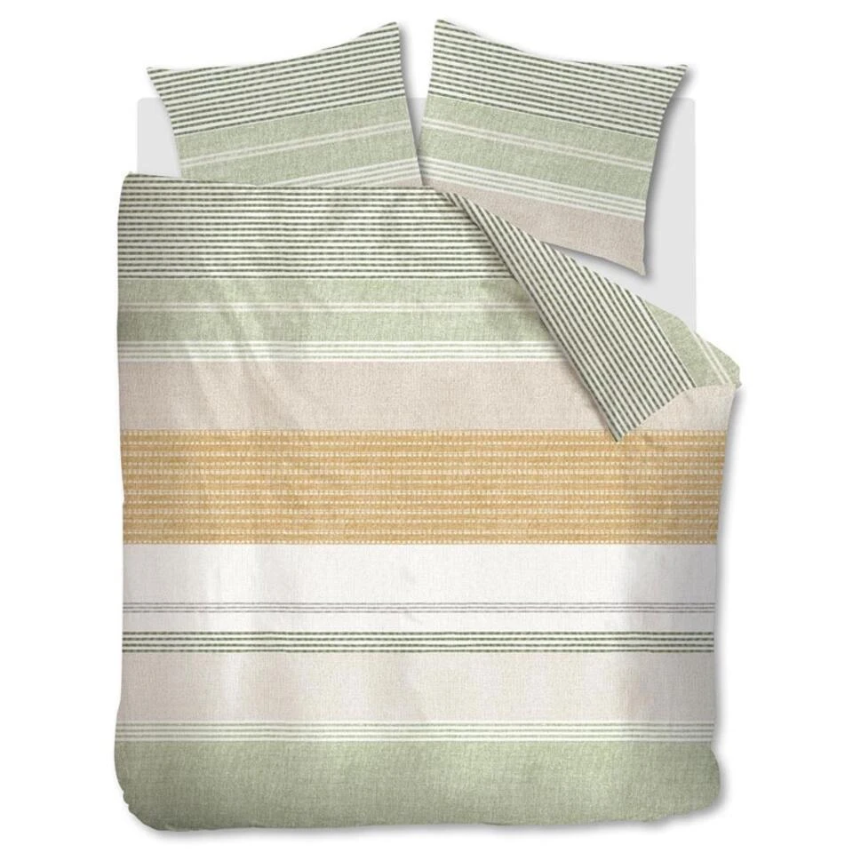 Ariadne At Home Dekbedovertrek Lin Okergeel-Lits-jumeaux (240 X 200/220 Cm)