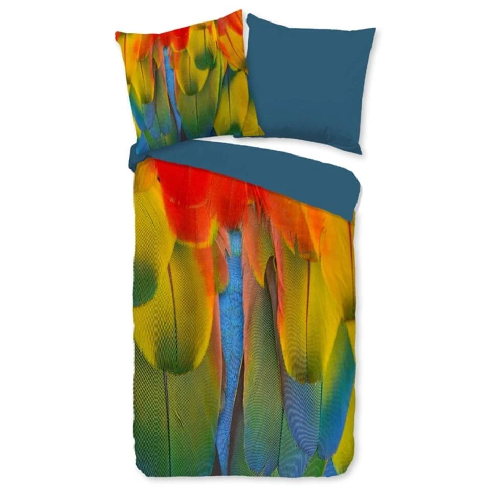 Pure Dekbedovertrek "Rainbow Feathers" - Multi - (140x220 Cm) - Afbeelding 3