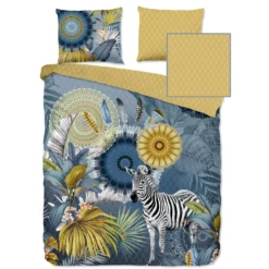 HIP Dekbedovertrek "Laska" - Blauw - (240x220 Cm)