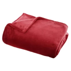Atmosphera Plaid - Rood - Polyester - 130 X 180 Cm